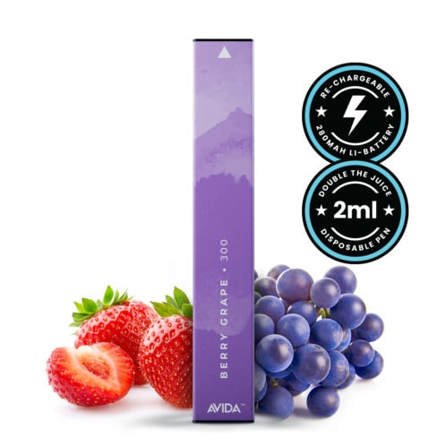 AVIDA Vape Pen Berry Grape CBD 100mg WHOLESALE VAPE HK SHOP