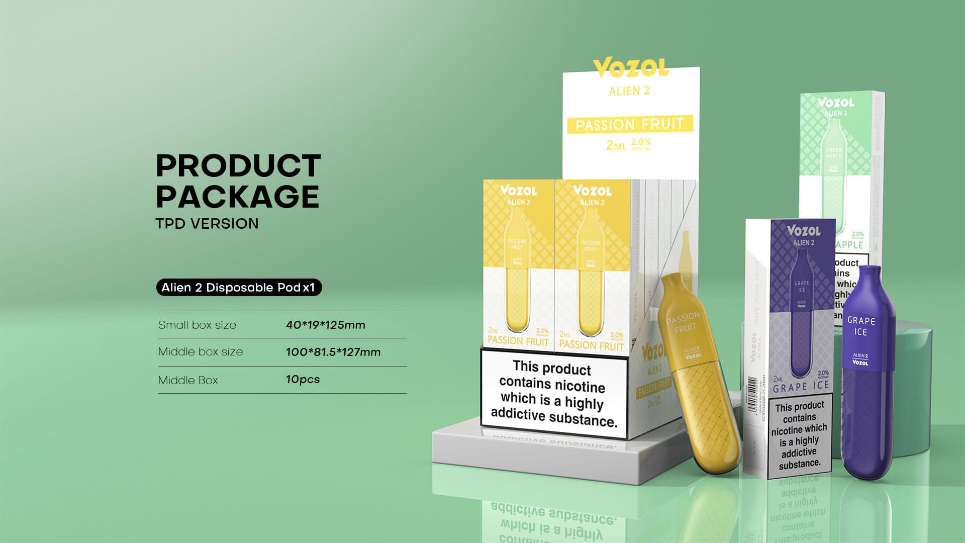 Vozol ALIEN 2 600 Puff Disposable| Wholesale