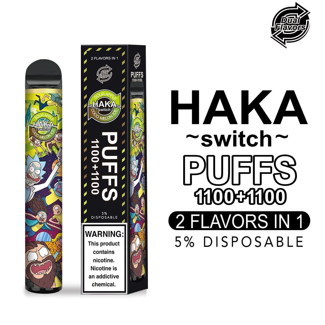Haka Switch 2200 Puffs Dual Flavor Disposable Vape Wholesale Convenient Portable Device - VAPE HK SHOP | WHOLESALE Haka Switch 2200 Puffs Dual Flavor Disposable Vape Wholesale Convenient Portable Device - VAPE HK SHOP | WHOLESALE