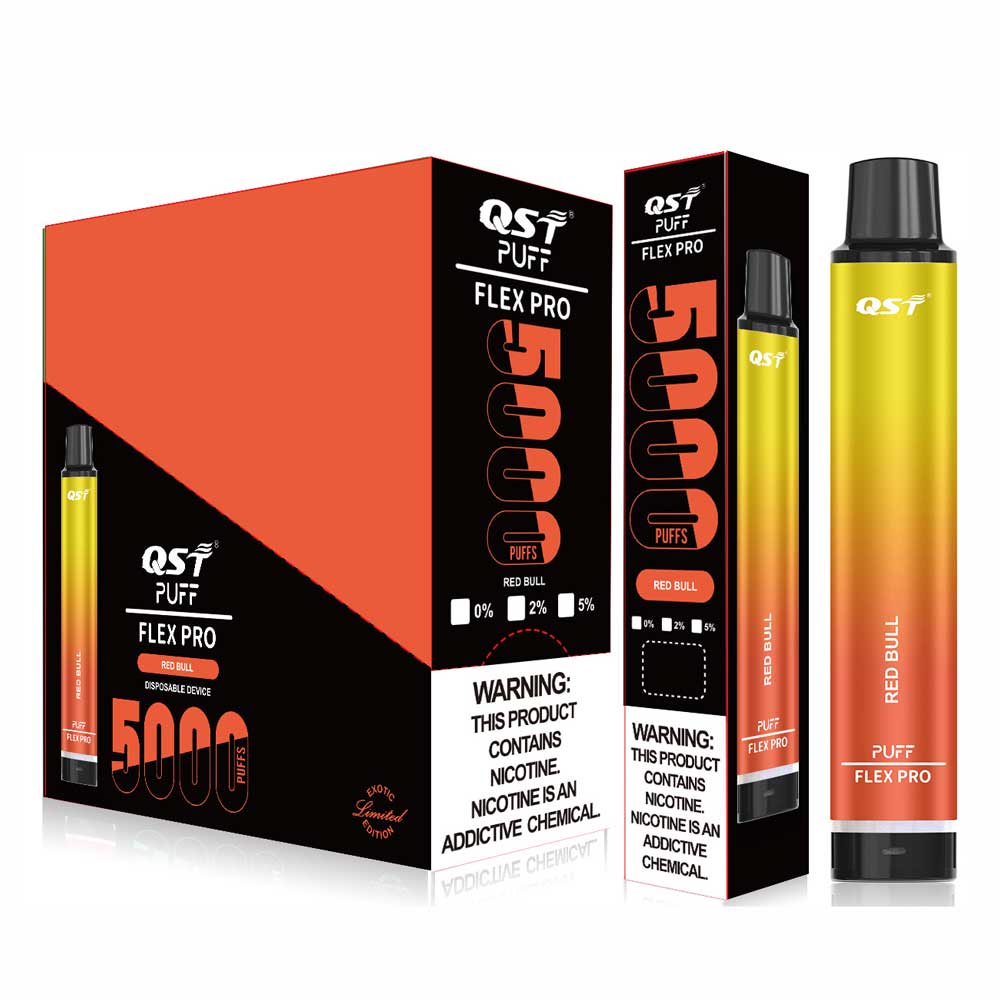 red bull vape 5000 puffs QST Puff Flex Pro 5000 Puffs Disposable Vape Wholesale Multi-Nicotine  Options Portable Design - VAPE HK SHOP