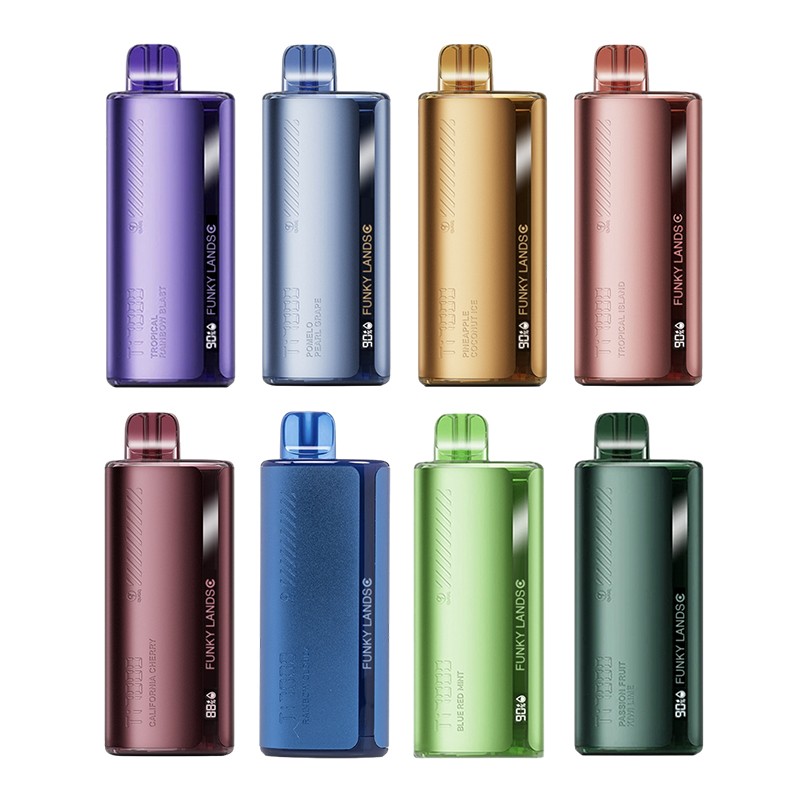 Funky Lands Ti7000 7000 Puffs Rechargeable Disposable Vape with LCD ...