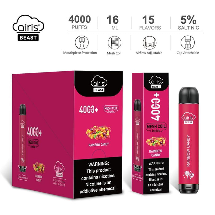 Airis Beast Disposable Vape Wholesale 4000 Puffs Compact Long-Lasting Build  - VAPE HK SHOP