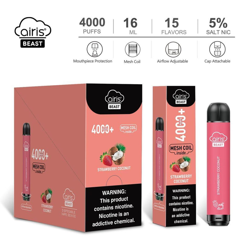 Airis Beast Disposable Vape Wholesale 4000 Puffs Compact Long-Lasting Build  - VAPE HK SHOP