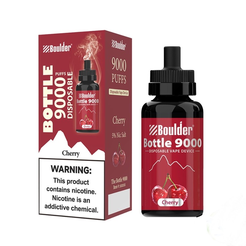 Boulder Bottle Disposable Vape Wholesale 9000 Puffs Sleek Portable ...