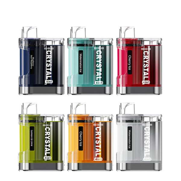 ske crystal vape wholesale SKE Crystal 4 in 1 Pod Vape Wholesale 2400 Puffs Multi-Flavor Compact  Versatile Design - VAPE HK SHOP