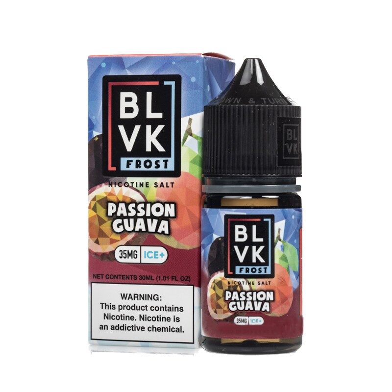 BLVK Frost Series Passion Guava E-liquid - 30ml Nic Salt Vape Juice ...