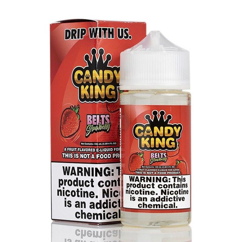 Candy King Strawberry Belts E-liquid - 100ml Vape Juice with Sweet ...