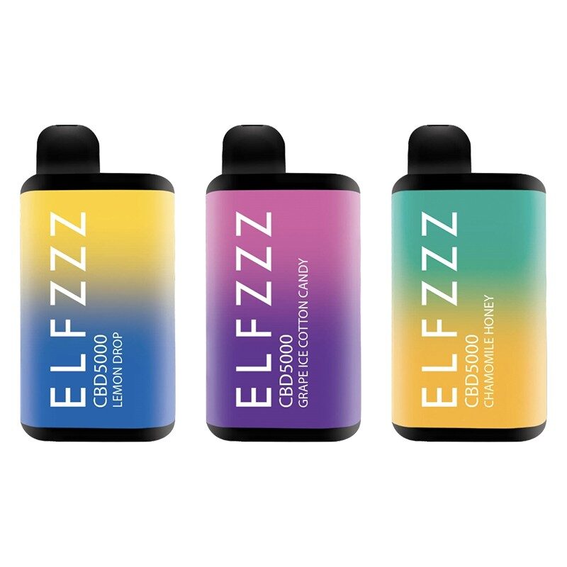 ELF ZZZ CBD5000 Disposable Vape 10ml - 750mg CBD + CBG with Melatonin ...