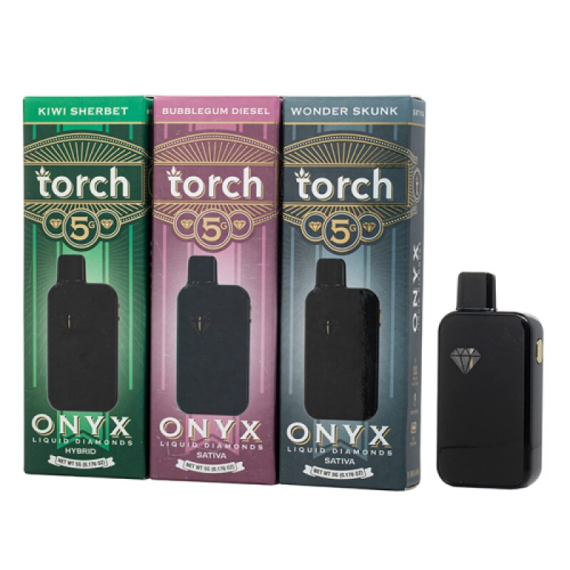 Torch Onyx THC-A Liquid Diamonds Disposable Vape - 5g, USB-C ...