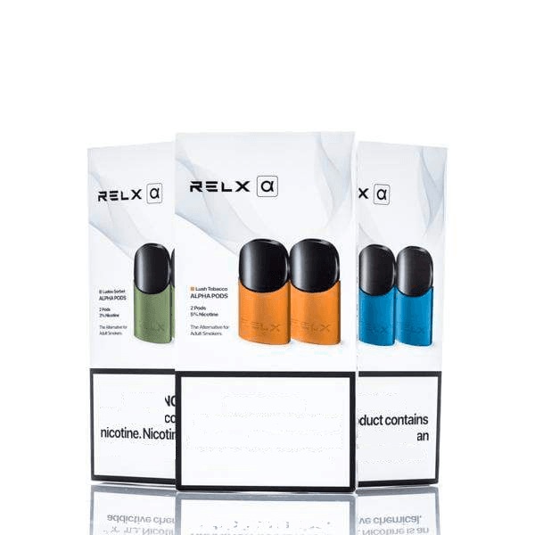 relx alpha pod (Pack of 2)(Multiple Options) - VAPE HK SHOP Blueberry Kiwi Watermelon Fume clr:White Color:Pink Blue