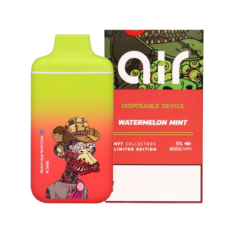 vibez disposable vape Air NFT Bored Ape Wholesale 6000 Puffs Unique Stylish Design - VAPE HK SHOP Select Colour:Aqua Green Sikary Cloud Zero 50K modes:10-30W Adjustable